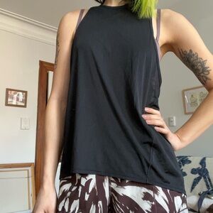 Lululemon Athletica Black Relaxed Sleeveless Tank Top
